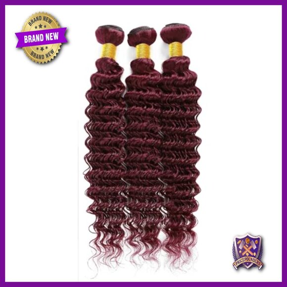 Human Hair Extensions 24-28 Inch Deep Wave Bundles Unprocessed Brazilian Virgin main image 4